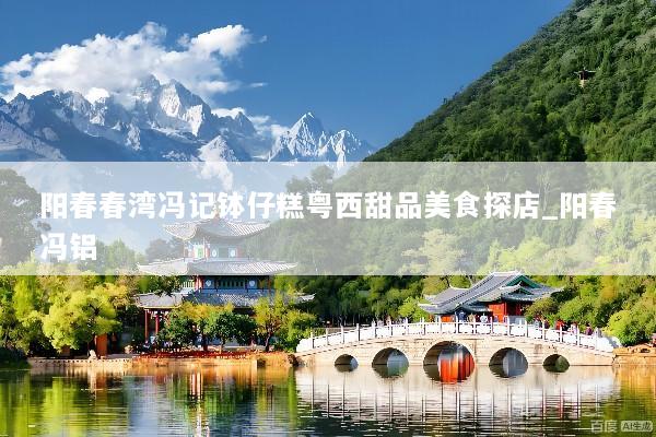 阳春春湾冯记钵仔糕粤西甜品美食探店_阳春冯铝