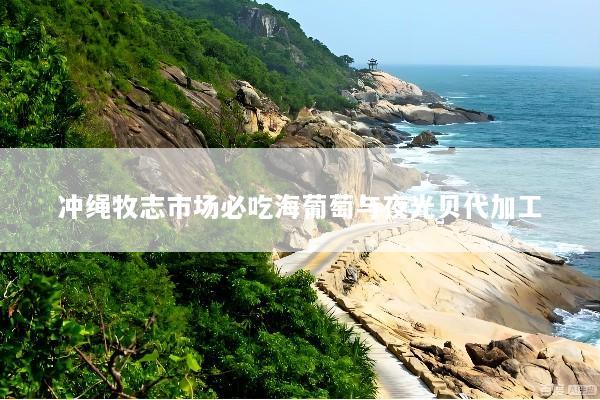 冲绳牧志市场必吃海葡萄与夜光贝代加工