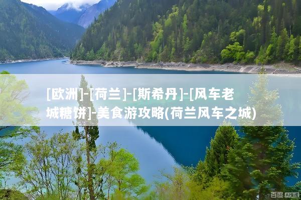 [欧洲]-[荷兰]-[斯希丹]-[风车老城糖饼]-美食游攻略(荷兰风车之城)